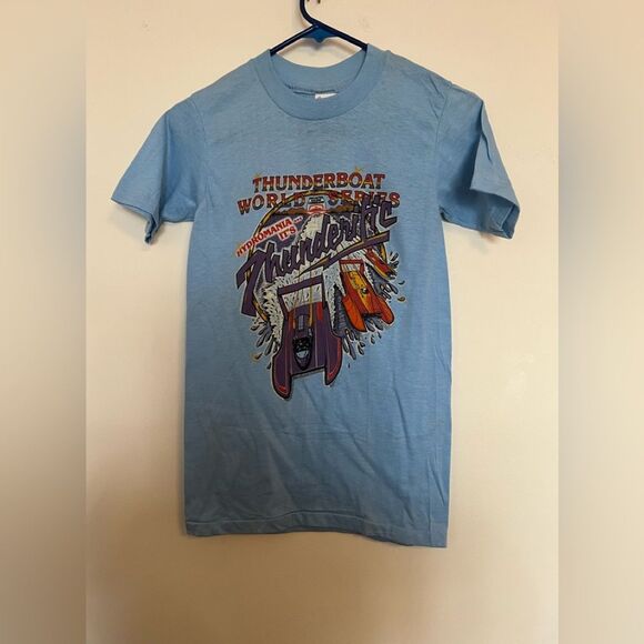 Vintage Blue Thunderboat Graphic T-Shirt - Picture 1 of 3